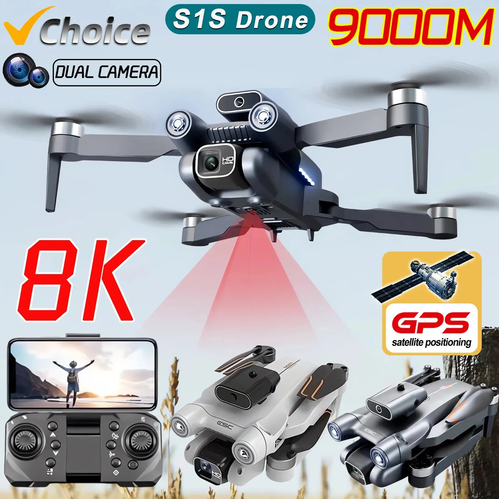 Dron con Motor sin escobillas  - Drone Camera 4K reseña y precio