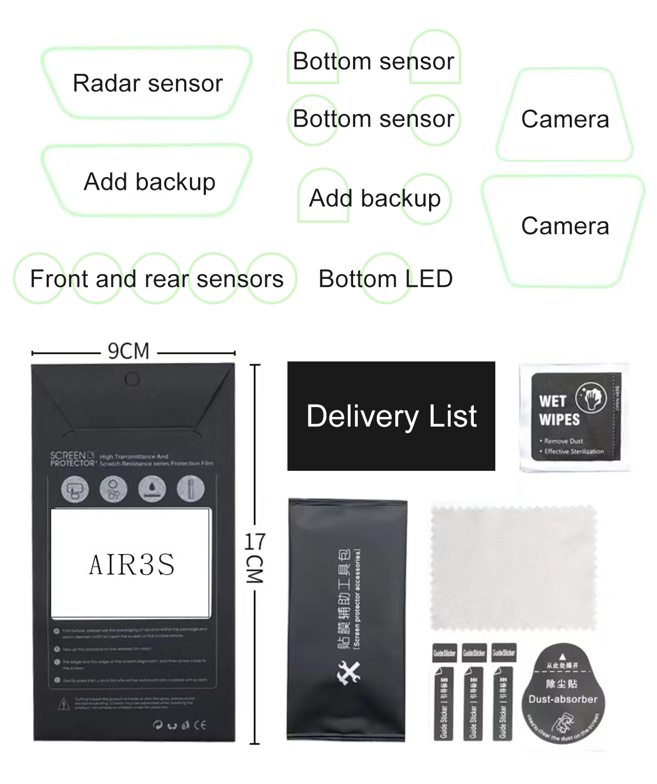 ​ Película protectora con Sens - Drone Camera Hd reseña y precio