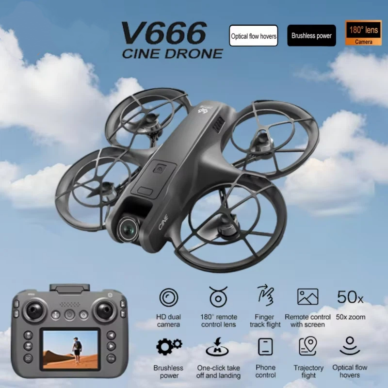 Dron Profesional V666 8K con W - Drone Camera Professional reseña y precio