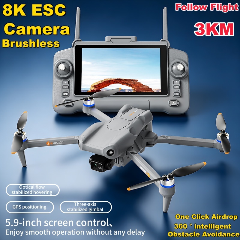 Dron con cámara 8K ESC, pantal - Drone Camera 4K reseña y precio